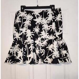Nicole Miller Atelier Skirt Palm Trees Size 12‎